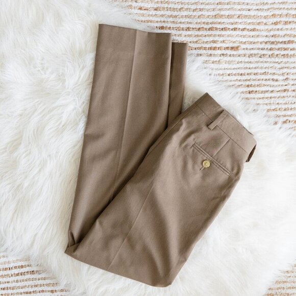 LAUREN RALPH LAUREN TAN KHAKI DRESS PANTS YOUTH 12R - Picture 1 of 8